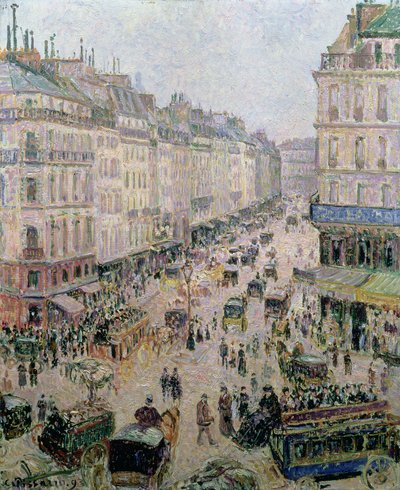 Rue Saint-Lazare, Paris, Temps Clair, 1893 - Camille Jacob Pissarro